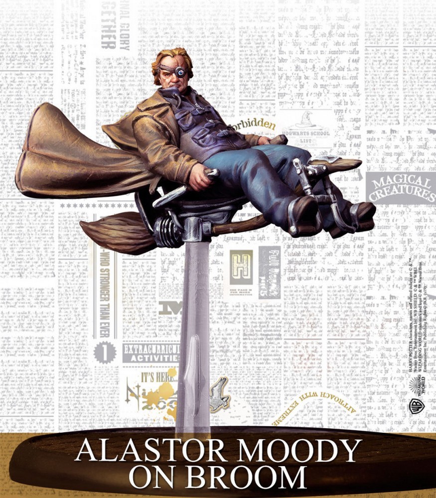 Alastor Moody On Broom Spanish