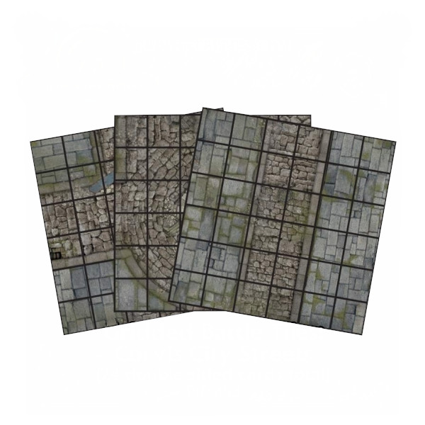 Iron Kingdoms Roleplaying Game - Gridded Battle Tiles:  Corvis City Streets