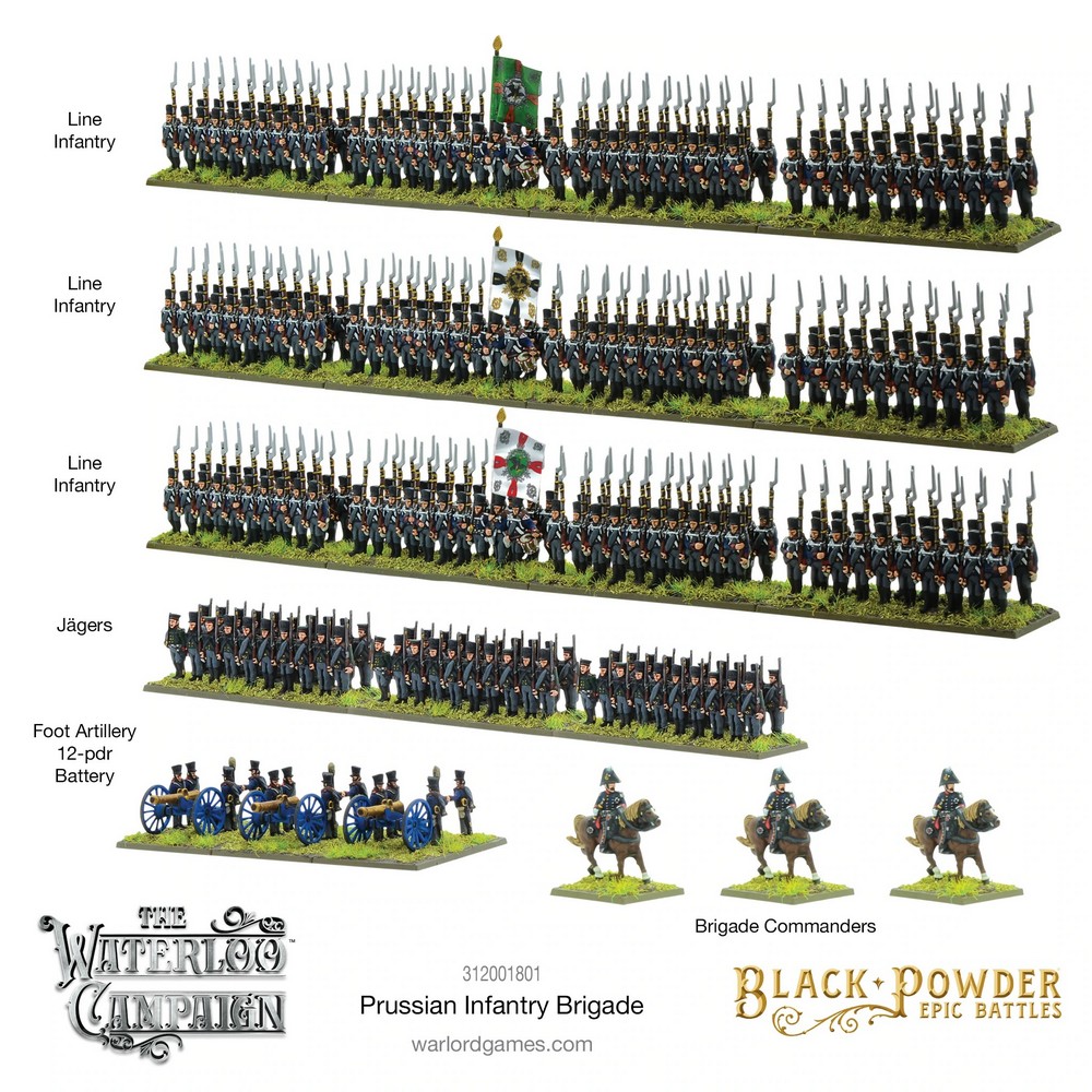 Black Powder Epic Battles: Waterloo - Prussian Infantry Brigade