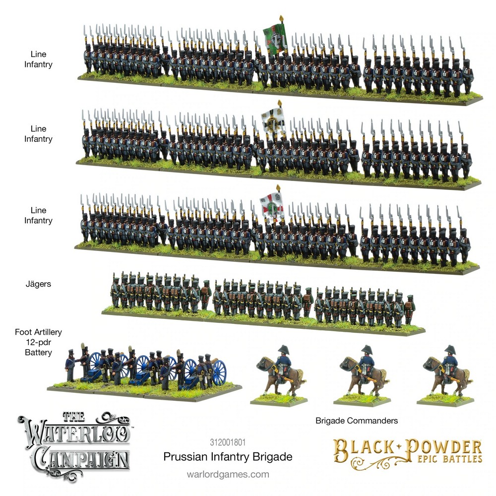 Black Powder Epic Battles: Waterloo - Prussian Infantry Brigade