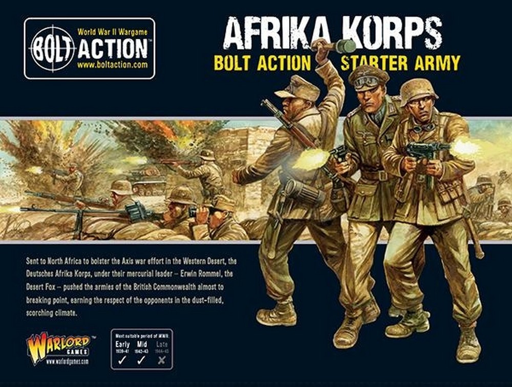 Afrika Afrikakorps Starter Army Warlord Games Brand New WGB-402612001 