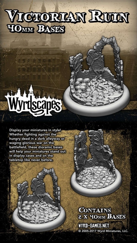 Wyrdscapes Victorian 40mm Bases - 2 Pack